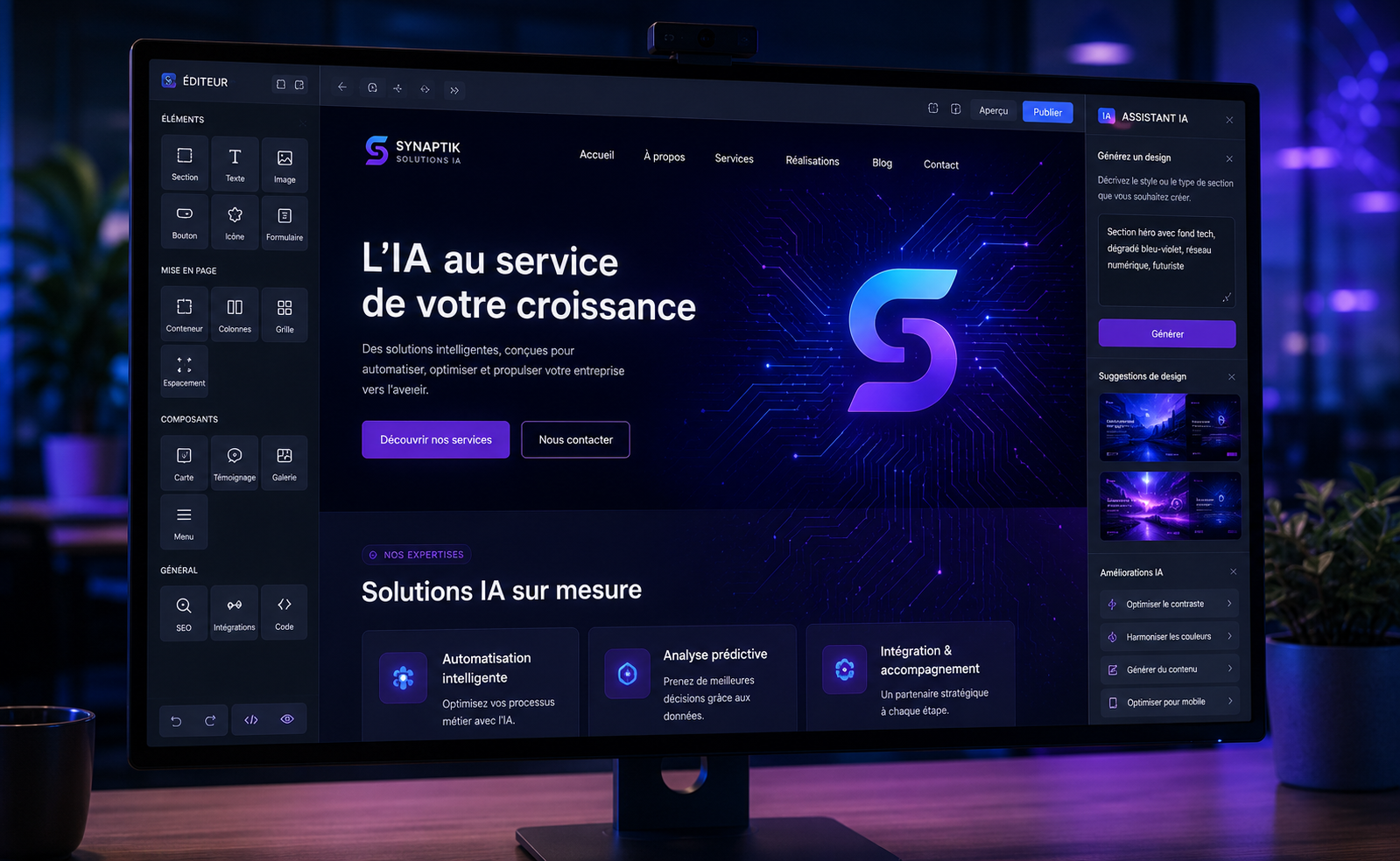 Sites web IA