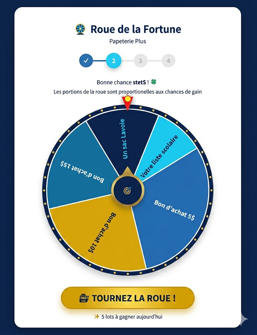 Jeu marketing Roue de la Fortune - Synaptik IA